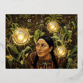 9th Century Light Orb - 箔シーズンポストカード