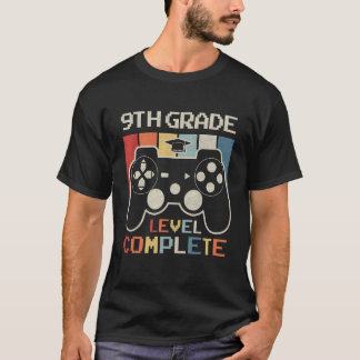 9th Grade Level Complete Game Controller Last Day  Tシャツ