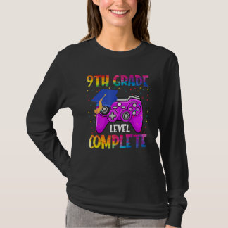 9th Grade Level Complete Last Day Of School Gradua Tシャツ
