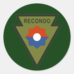 9th Inf Div Recondosステッカー ラウンドシール