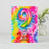 9th Tie Dye Birthday 招待状 (スタンド正面)