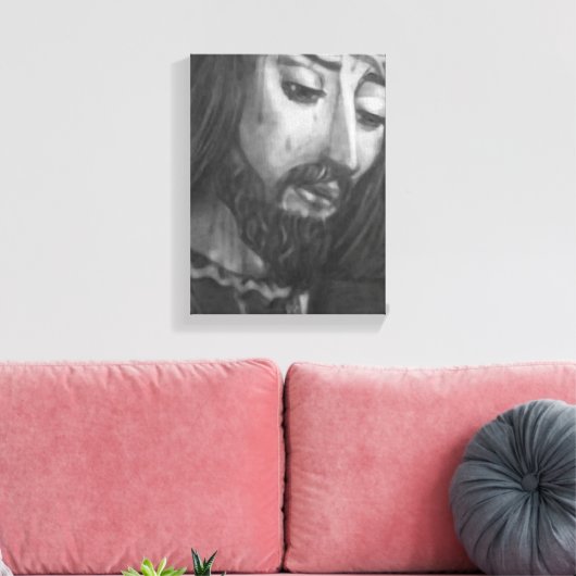 # 9x10 #Black Frame# Lienzo キャンバスプリント (インサイチュ (リビング))