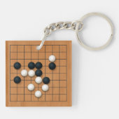 9x9 Goボード(両面ストーンズ付) キーホルダー (裏面)