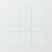 9x9 Goban明るい青い線の透明デカール ウィンドウサイン (シート)