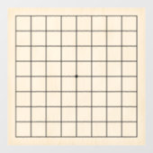 9x9 Goban Woodカスタマイズ淡い色の可能な背景デカール ウィンドウサイン (シート)