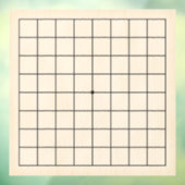 9x9 Goban Woodカスタマイズ淡い色の可能な背景デカール ウィンドウサイン (シート3)