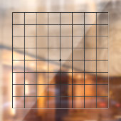 9x9 Govan透明カスタマイズ可能なテーブルデカール ウィンドウサイン (シート2)