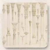 「Aからのペルシャおよびトルコの木のコラムのデザイン、 コースター (正面)