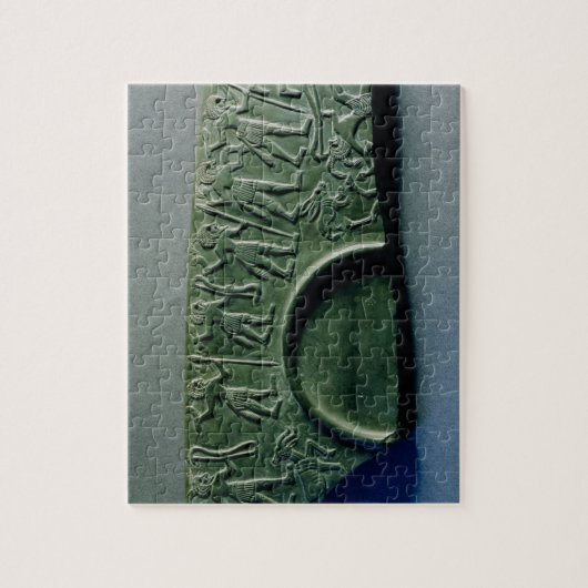 Aからの狩り場面のパレットの片、 ジグソーパズル (縦)