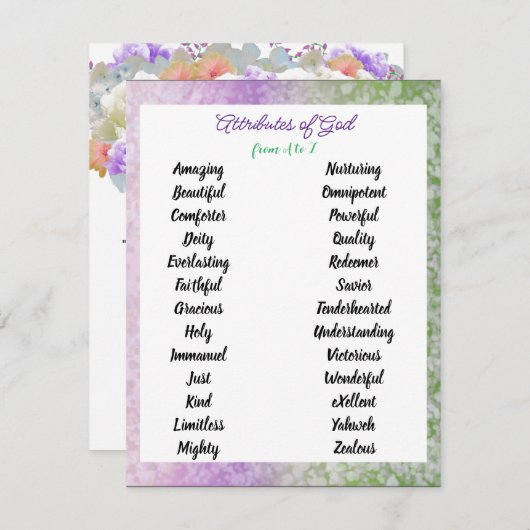 AからZのエンクロージャカードへの神の属性 エンクロージャーカード (正面/裏面)