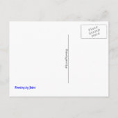 AからZへのおもしろいアルファベットやる気を起こさせる ポストカード (裏面)