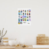 AからZへのアルファペッツバイクランシー ポスター (キッチン)