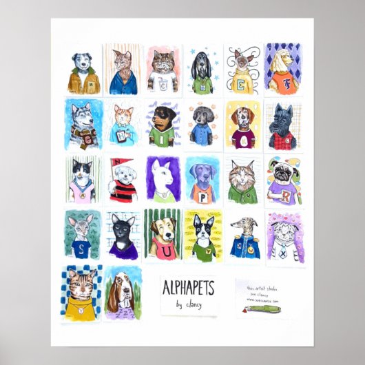 AからZへのアルファペッツバイクランシー ポスター (正面)