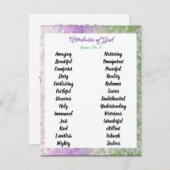 AからZへの神の属性カスタマイズ可能なカード エンクロージャーカード (正面/裏面)