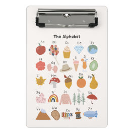 AからZまでのアルファベットと写真の子供 ミニクリップボード