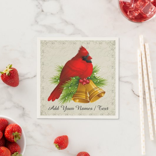 Aかわいらし(鳥)ショウジョウコウカンチョウエレガントナプキン – SRF スタンダードカクテルナプキン (インサイチュ)