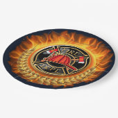 AかAの大事な行事の結婚素敵な日 ペーパープレート (アングル)