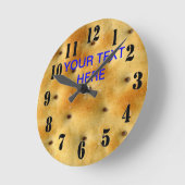 Aがあること誇りを持った ラウンド壁時計 (傾斜)