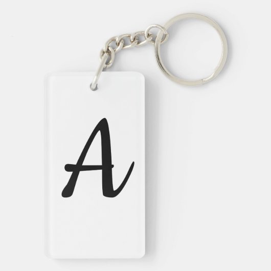 Aで始まる名前 キーホルダー (裏面)