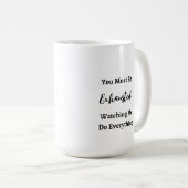 Aで疲れ果てているに違いない コーヒーマグカップ (正面右)