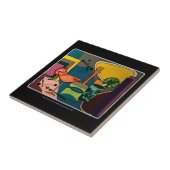 aで絵を描く世紀半ばのモダンで抽象的なカクテル タイル (側面)