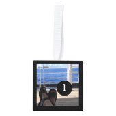 aで5つのイメージとあなた自身の装飾を容易にして下さい キューブオーナメント (正面)