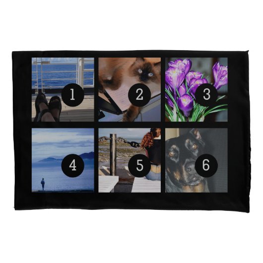 aで6つのイメージとあなた自身の装飾を容易にして下さい 枕カバー (正面)