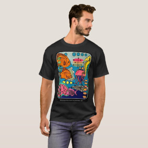 aで「世紀半ばモダンな海水生に」の絵を描くこと tシャツ