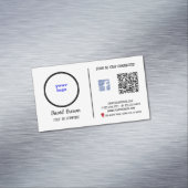 AとInnovを持つプロフェッショナルモダン名刺 マグネット名刺 (インサイチュ)