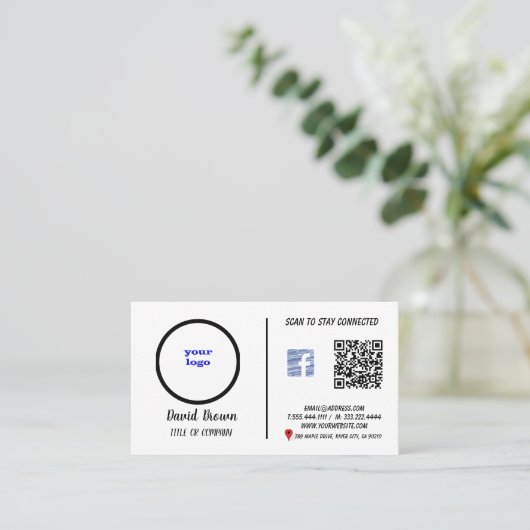 AとInnovを持つプロフェッショナルモダン名刺 名刺 (スタンド正面)