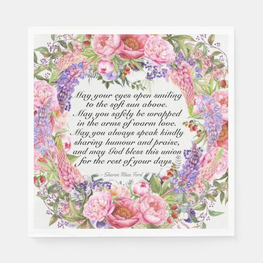 Aにとって素敵な結婚日 スタンダードランチョンナプキン (正面)