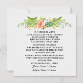 Aにとって素敵な結婚日 招待状 (裏面)