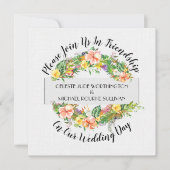 Aにとって素敵な結婚日 招待状 (正面)