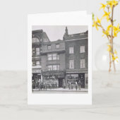 「Aによるロンドンの歴史的な建物からのBishopsgate、 カード (黄色い花)