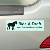 Aに乗荷車を引くる バンパーステッカー (車上)