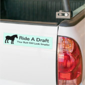 Aに乗荷車を引くる バンパーステッカー (トラック上)