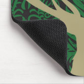 aに対するシカ、鳩および星のシルエット マウスパッド (コーナー)