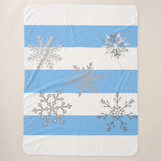 Aに降る最初の雪の魔法 シェルパブランケット (正面)