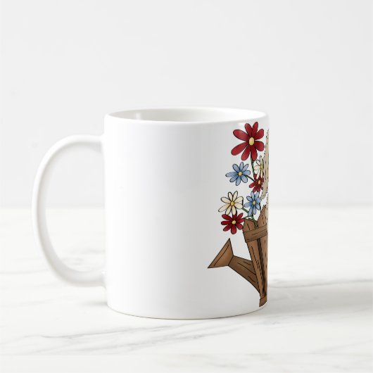 Aのじょうろのマグの子犬 コーヒーマグカップ (左)