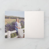 Aのじょうろカード(任意写真)の猫 サンキューカード (内部)