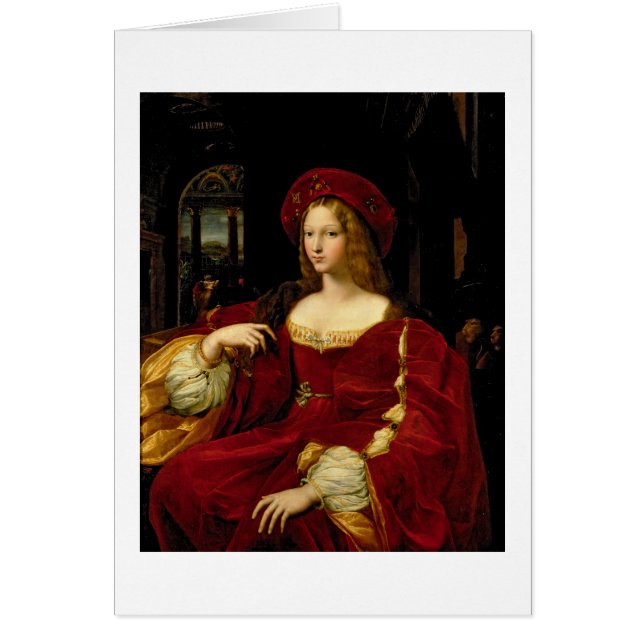 Aのアラゴン(c.1500-77)妻のJeanneのポートレート (正面)