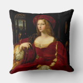 Aのアラゴン(c.1500-77)妻のJeanneのポートレート クッション (裏面)