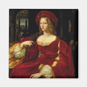 Aのアラゴン(c.1500-77)妻のJeanneのポートレート マグネット