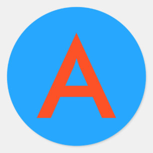 Aのステッカーに文字を入れて下さい ラウンドシール