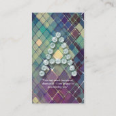 Aのダイヤモンドの名刺に署名して下さい 名刺 (裏面)