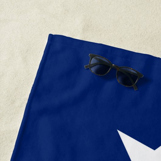 aのテキサス州の州の旗のデザイン ビーチタオル (インサイチュ)