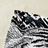 aのトラの青い目の装飾 ビーチタオル (インサイチュ)