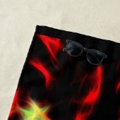 aのドラゴンの火の装飾 ビーチタオル (インサイチュ)