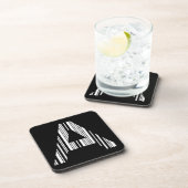 Aのバーコード 最初のイニシャルのバーコードパターン コースター (右側)