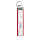 aのパーソナライズなホッケーのリンクの図表のデザイン リストバンドキーホルダー (鍵トップ)